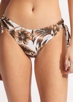 Island In The Sun Loop Tie Side Pant - Ecru -Bikinis Store 40692 946 Ecru 2
