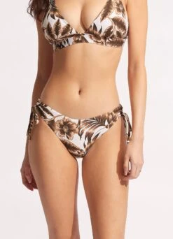 Island In The Sun Loop Tie Side Pant - Ecru -Bikinis Store 40692 946 Ecru 3