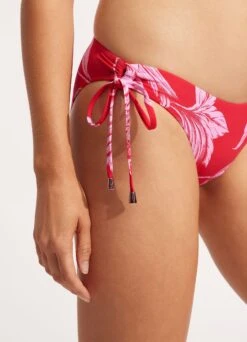 Fleur De Bloom Loop Tie Side Pant - Chilli Red -Bikinis Store 40692 983 Chilli 20Red 6