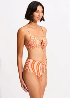 Mod Squad High Waisted Pant - Mandarin 11 Mod Squad High Waisted Pant - Mandarin -Bikinis Store 40705 050 Mandarin 5