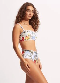 Coast To Coast High Waisted Pant - Powder Blue -Bikinis Store 40705 913 PowderBlue 5