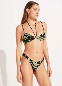 Palm Paradise High Cut Rio Pant - Black -Bikinis Store 40707 028 Black 5