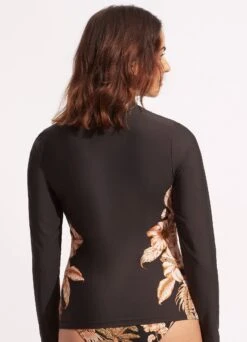 Castaway Long Sleeve Sunvest - Black 10 Castaway Long Sleeve Sunvest - Black -Bikinis Store 60203 980 Black 4