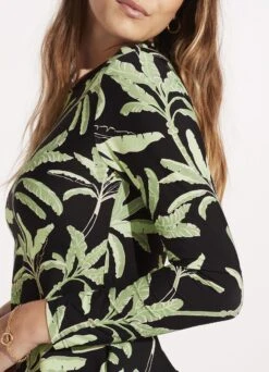 Palm Paradise Long Sleeve Sunvest - Black 11 Palm Paradise Long Sleeve Sunvest - Black -Bikinis Store 60278 028 Black 7